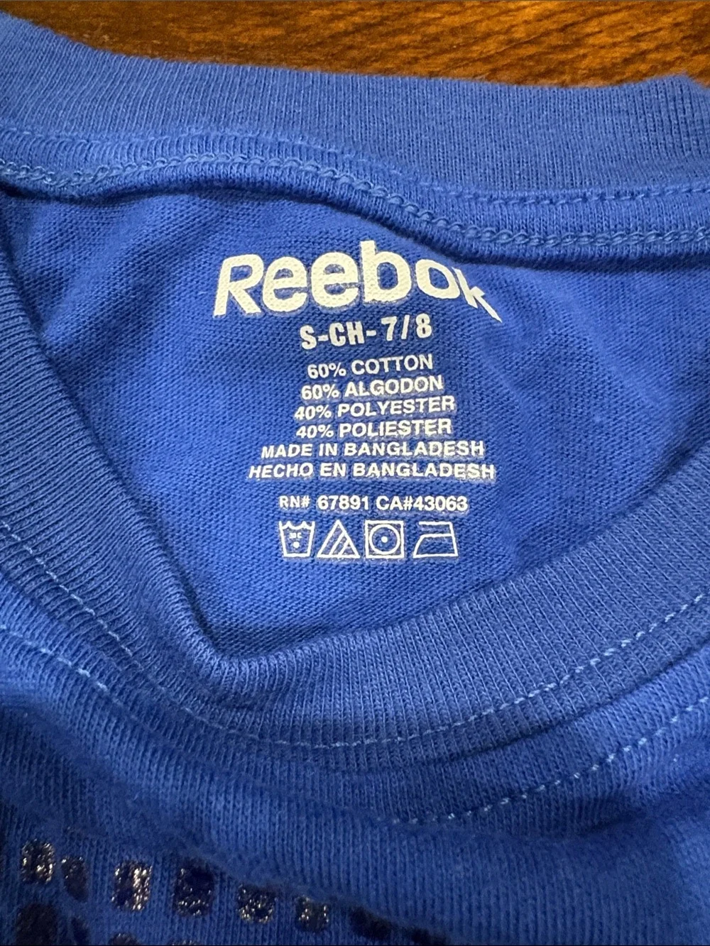 Reebok Blue New York Islanders Graphic Tee with Orange Logo